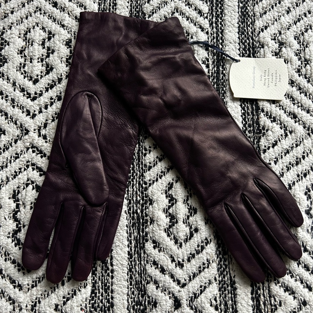 PORTOLANO Gloves for Women, color eggplant